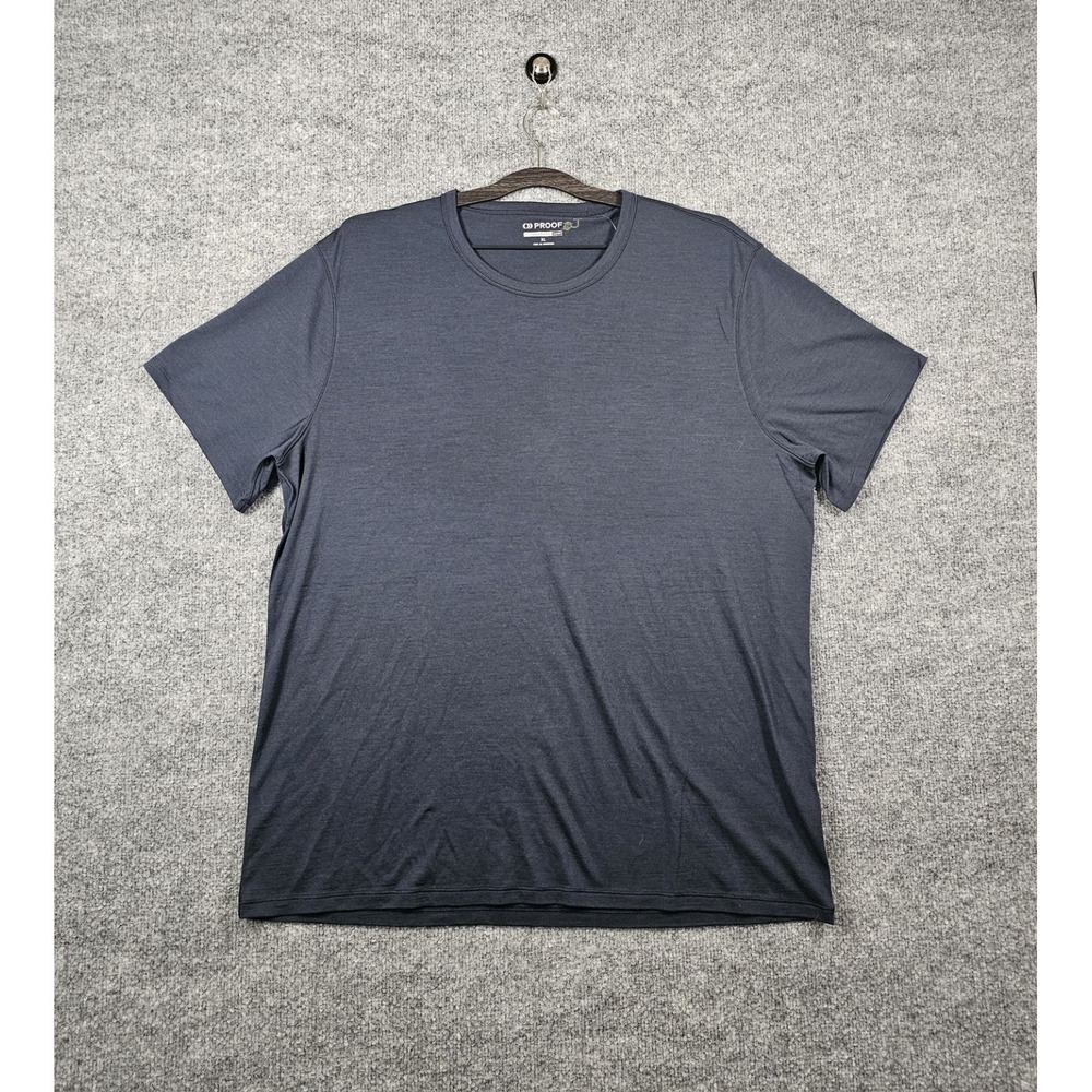 Proof Men's 72-Hour Merino Wool Tee Shirt Classic Fit Size XL Dark Navy